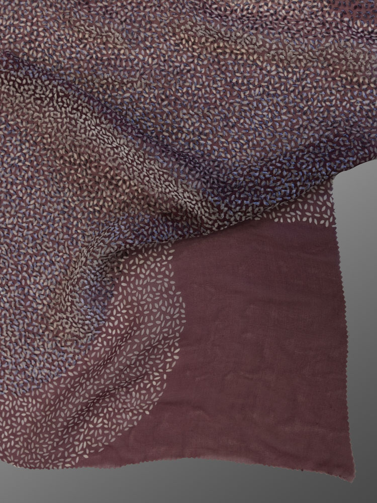 SILK VELVET FOLIAGE DEVORE' - L31 DH5 LV