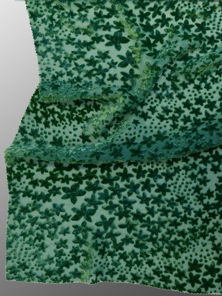 SILK VELVET FLOWER DEVORE' - L31 DI0 LV