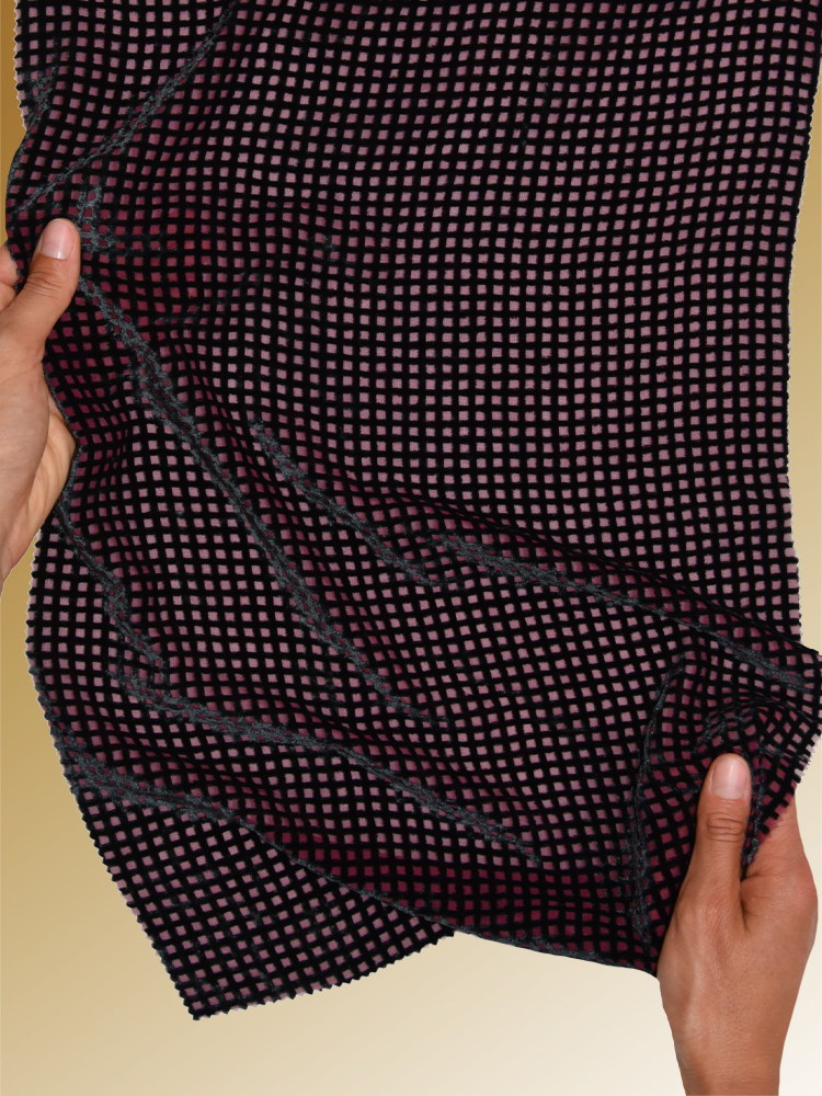 SHOT VELVET DEVORE  DARK - L31 137 LV