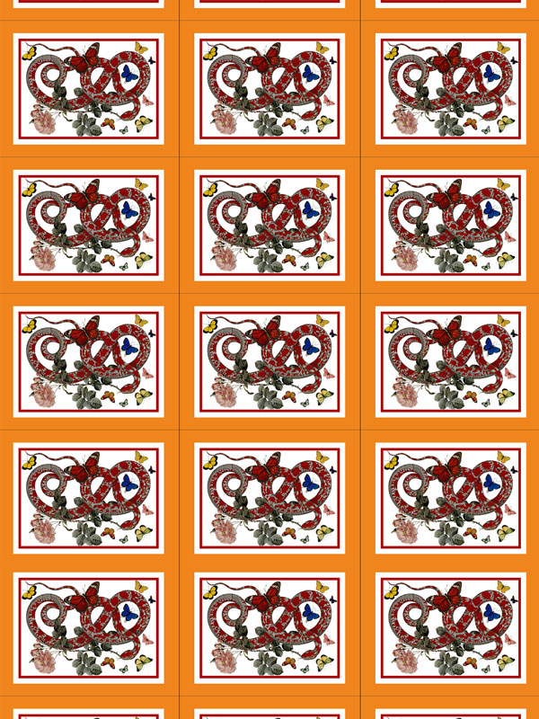 FARFALLE SERPENTI - 888 Z46 HB