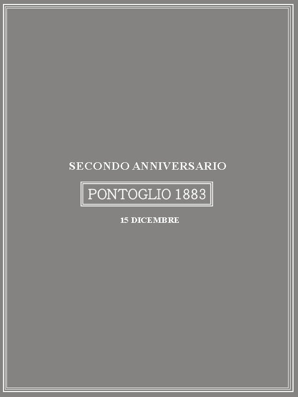 SECONDO ANNIVERSARIO PONTOGLIO 1883